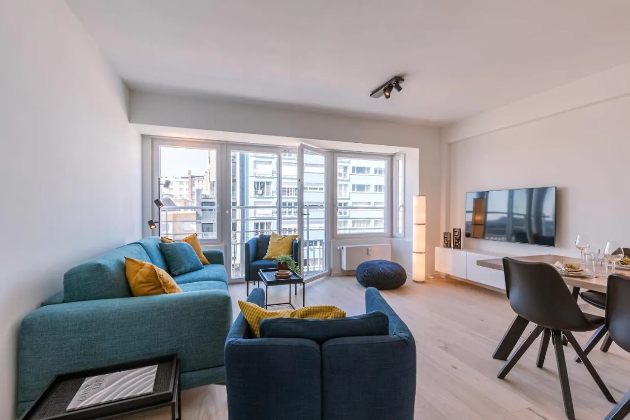 Huswell - Lovely Apartment With Lateral Sea View And Parking 오스텐드